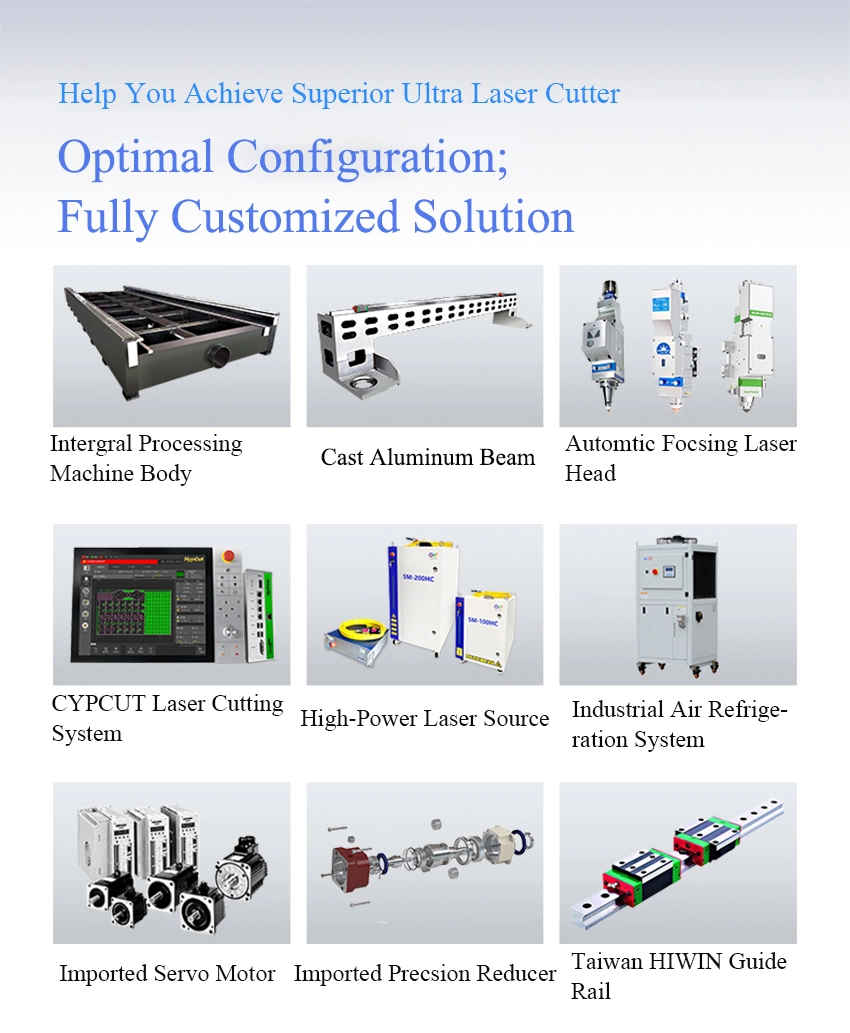 Factory Price 1000W Laser Cut Metal Laser Cutting CNC Fiber Laser Cutting Machine for Aluminum Metal